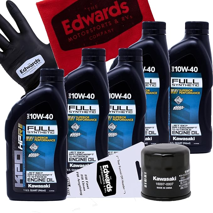 Edwards Oil Change Kit fits 2004-2019 Kawasaki STX-15F JetSki Watercraft
