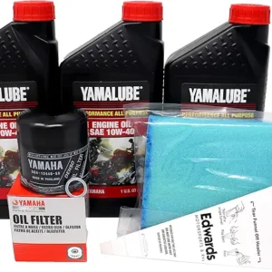 Edwards Oil Change kit fits 2013-2014 Yamaha Grizzly 350 ATV with Air Filter