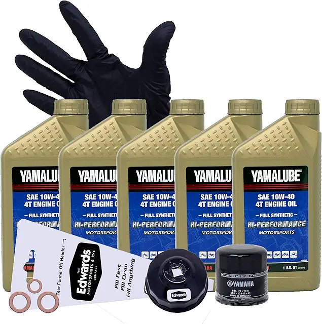Edwards Oil Change Kit fits 2016-2020 Yamaha YXZ1000 R/EPS/SS Side by Side (Full Synthetic)