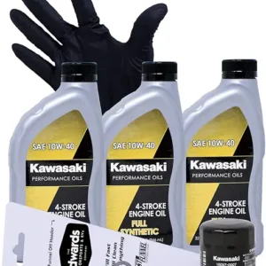 Edwards Oil Change Kit fits 2005-2021 Kawasaki Brute Force 750 ATV (Full Synthetic)