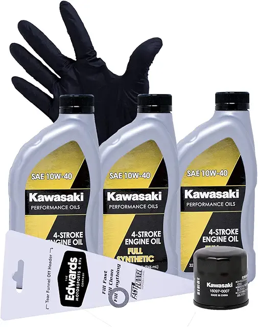 Edwards Oil Change Kit fits 2005-2021 Kawasaki Brute Force 750 ATV (Full Synthetic)