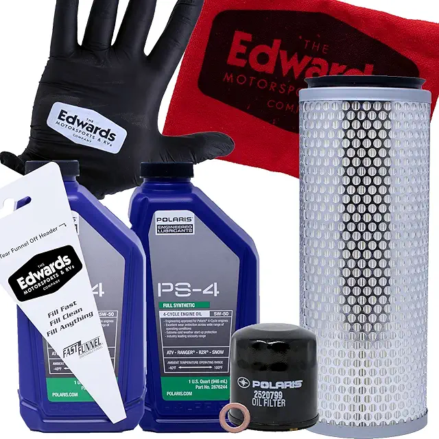 Edwards Oil Change fits 2006-2013 Polaris Ranger 500 UTV SxS with Air Filter