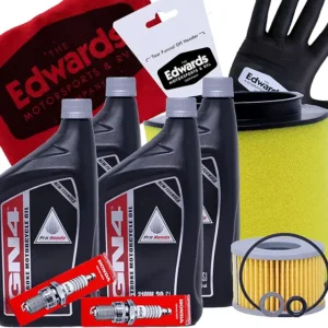 Edwards Oil Change Kit fits 2015-2024 Honda Pioneer 700 SxS includes Air Filter and Spark Plugs