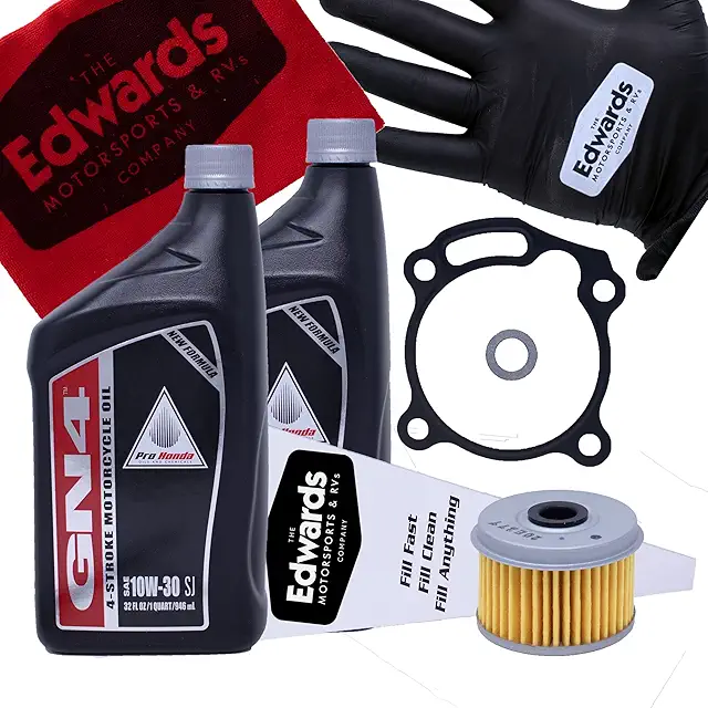 Edwards Oil Change Kit fits 2011-2022 Honda CBR250R/CBR300R ABS Motorcycle