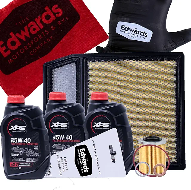 Edwards Oil Change Kit fits 2012-2020 CanAm Commander Side by Side UTV with Air Filter