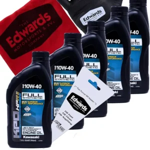 Edwards Oil Kit fits Kawasaki 4 Stroke Jet Ski Watercraft PWC 10W-40 Full Synthetic