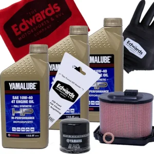 Edwards Oil Change Kit fits 2015-2022 Yamaha FZ-07 MT-07 Motorcycle with Air Filter