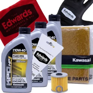 Edwards Oil Change Kit fits 1999-2011 Kawasaki 220 250 300 Bayou ATV with Air Filter