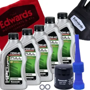 Edwards Oil Change Full Synthetic Kit fits 2009-2022 Kawasaki Vulcan 1700 Voyager Motorcycle