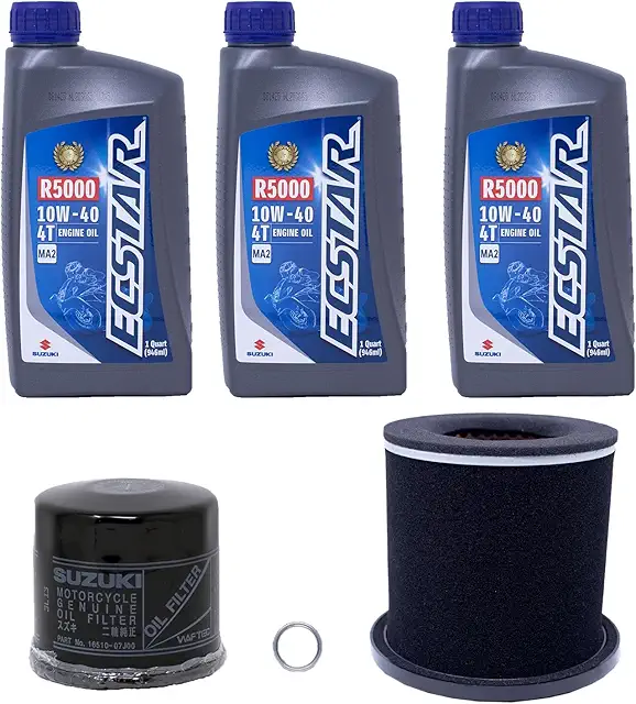 Edwards Oil Change Kit fits 2008-2024 Suzuki KingQuad 500/750 ATV with Air Filter