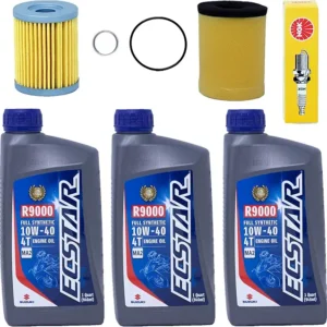 Edwards Full Synthetic Oil Change Kit fits 1999-2002 Suzuki LT-F250 Quad Runner ATV with Air Filter and Spark Plug