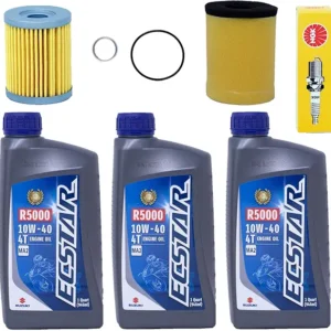 Edwards Oil Change Kit fits 1999-2002 Suzuki LT-F250 Quad Runner ATV with Air Filter and Spark Plug