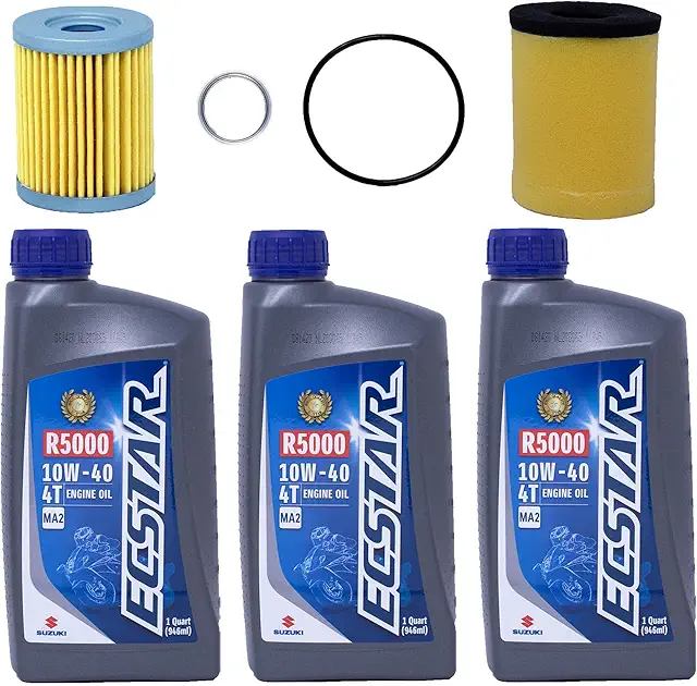 Edwards Oil Change Kit fits 1999-2002 Suzuki LT-F250 Quad Runner ATV with Air Filter