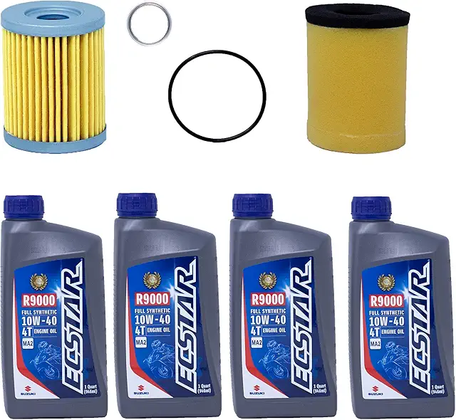 Edwards Full Synthetic Oil Change Kit fits 1999-2002 Suzuki LT-F300F King Quad ATV With Air Filter