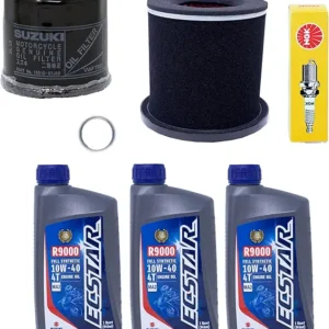 Edwards Full Synthetic Oil Change Kit fits 2008-2013 Suzuki LT-A750X ATV with Air Filter and Spark Plug