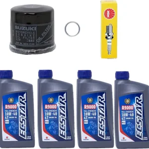 Edwards Full Synthetic Oil Change Kit fits 1998-2002 Suzuki LT-F500F Quad Runner ATV with Spark Plug