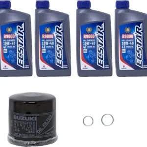Edwards Full Synthetic Oil Change Kit with 4 Quarts of Suzuki R9000 Ecstar Oil and 16510-07J00 Oil Filter