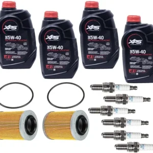 Edwards Full Synthetic Oil Change Kit fits Sea Doo Spark 900 W/Filter O-Ring & NGK Spark Plugs 2 Pack