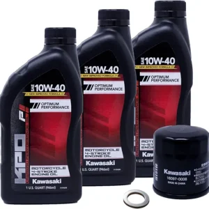 Edwards Oil Change Kit compatible with 2011-2023 Kawasaki Ninja 250R 650 Vulcan S KLE650 Versys Motorcycle